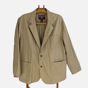 Duluth‎ Trading Co. Canvas Presentation Jacket Blazer Tan Size XL Workwear